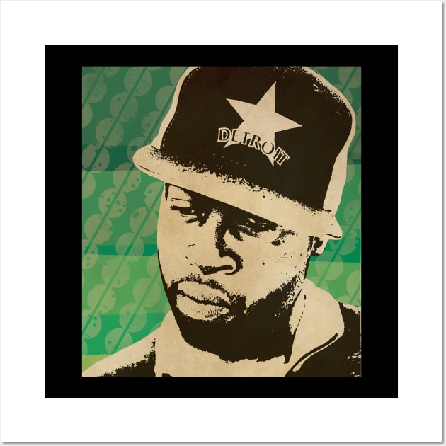 J Dilla // Retro Poster Hiphop Wall Art by kulinermodern